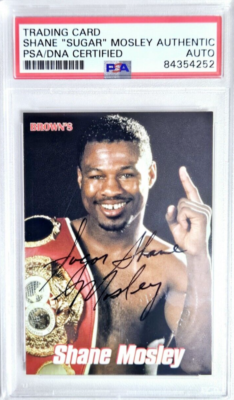 1999 Brown's Boxing #49 Shane Mosley Signed Rookie Card Autograph