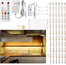 Under Cabinet LED lighting kit 6 PCS LED Strip lights with Remote Control and