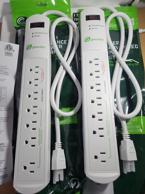 2pk Greenlite Tier 1 Advanced Current Sensing 7 Outlet Power Strip