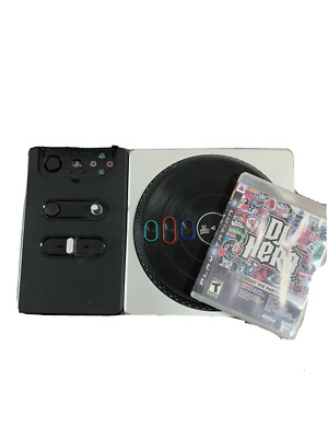 Di Hero Ps3 Turntable And Game Not Tested, Good Condition