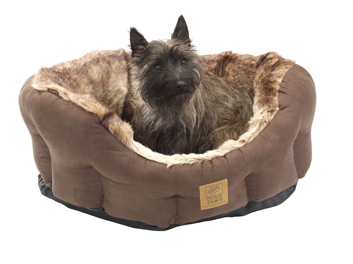 House of Paws Arctic Fox Snuggle Bed Small Dog Baskets Beds