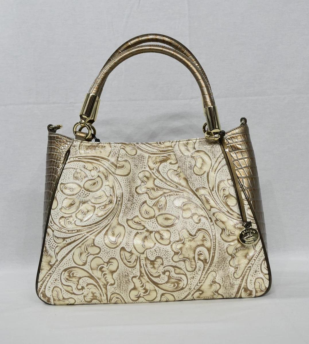 NWT SET Brahmin Ruby Satchel Shoulder Bag Ady Wallet in Rose