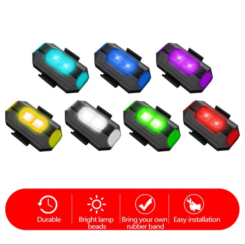 LED Emergency Strobe Lights Kit 7 Colors Aircraft Pilot Light for Car