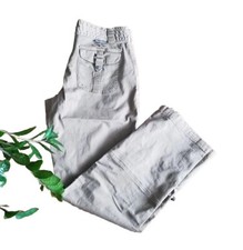 Columbia Hiking Outdoor Camp Rool Up Legs Pants Women's Size 8 Khaki Stretch