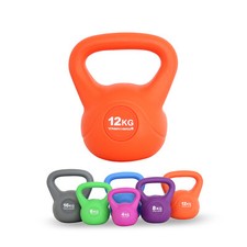 TrainHard® Kettlebell Kugelhantel Kugelgewicht Hantel Gewicht 12kg Orange B-Ware