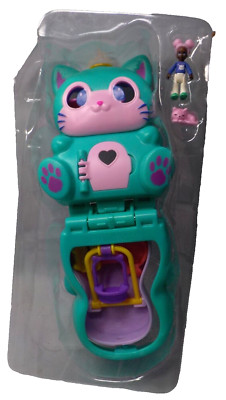2020 Tiny Is Mighty Polly Pocket Moves Flip & Find Cat Compact Case