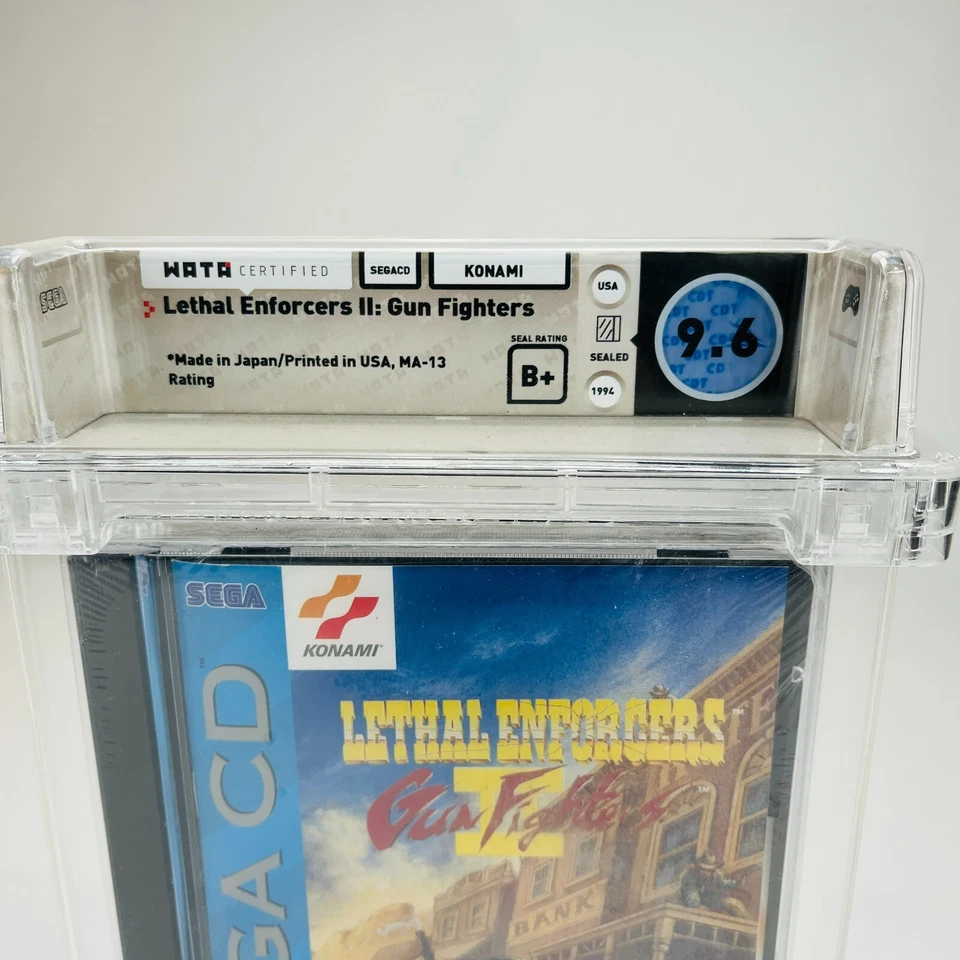 Lethal Enforcers II: Gun Fighters - Sega CD 1994 Konomi Sealed NIB WATA 9.6 B+ - Image 2 of 4