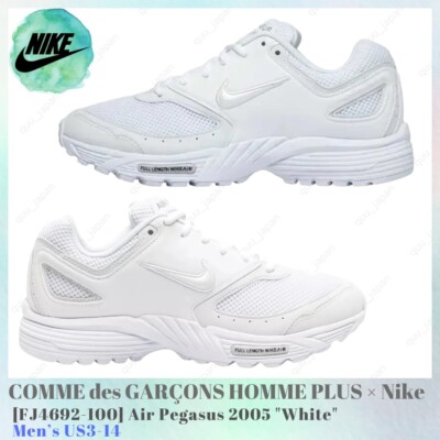 COMME des GARÇONS HOMME PLUS × Nike Air Pegasus 2005 FJ4692-100 Men's US3-14 NEW