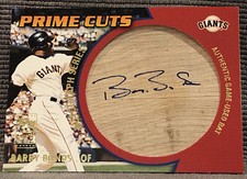 2002 Topps Prime Cuts Autograph Relics #PCABB Barry Bonds Serial #’d 40/47. Rare