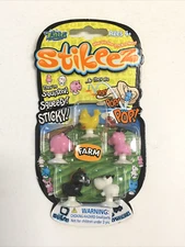 5 pc Zing STIKEEZ Farm Mini Figures Suction Cup Pop Toys Squishy Sticky