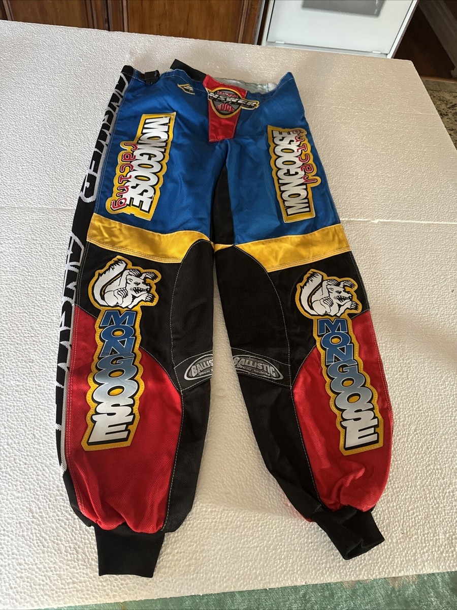 MONGOOSE RACING by ANVIL BMX RACING PANTS RED & BLUE Black MONGOOSE RACING by ANVIL BMX RACING PANTS RED & BLUE Black
