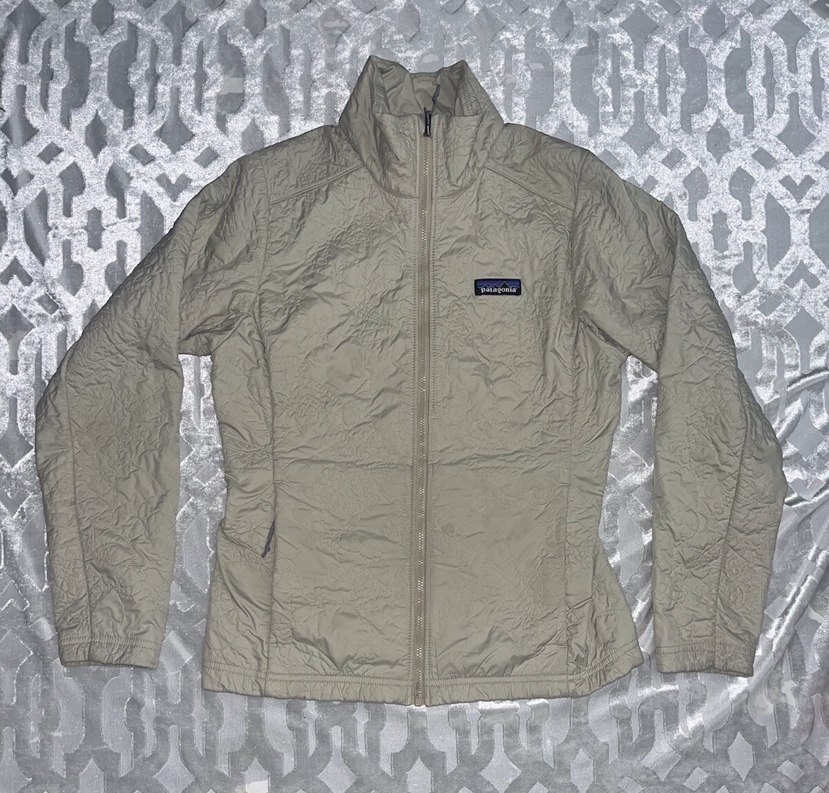 Patagonia Women's Sand/beige Orchid Cove Valley Quilt Jacket Size