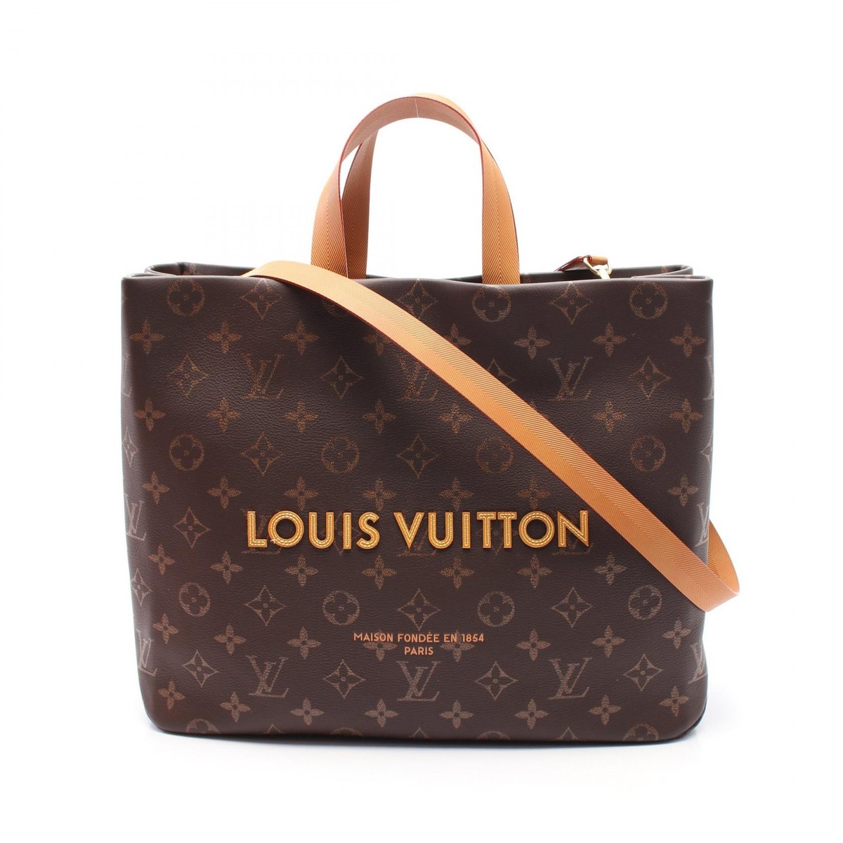 Louis Vuitton リード モノグラム LOUIS VUITTON Shopper Tote MM shoulder Bag M13928 Monogram