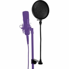 On-stage Pop Blocker 6'' Screen Flexible Gooseneck 12" With Replacement Liners