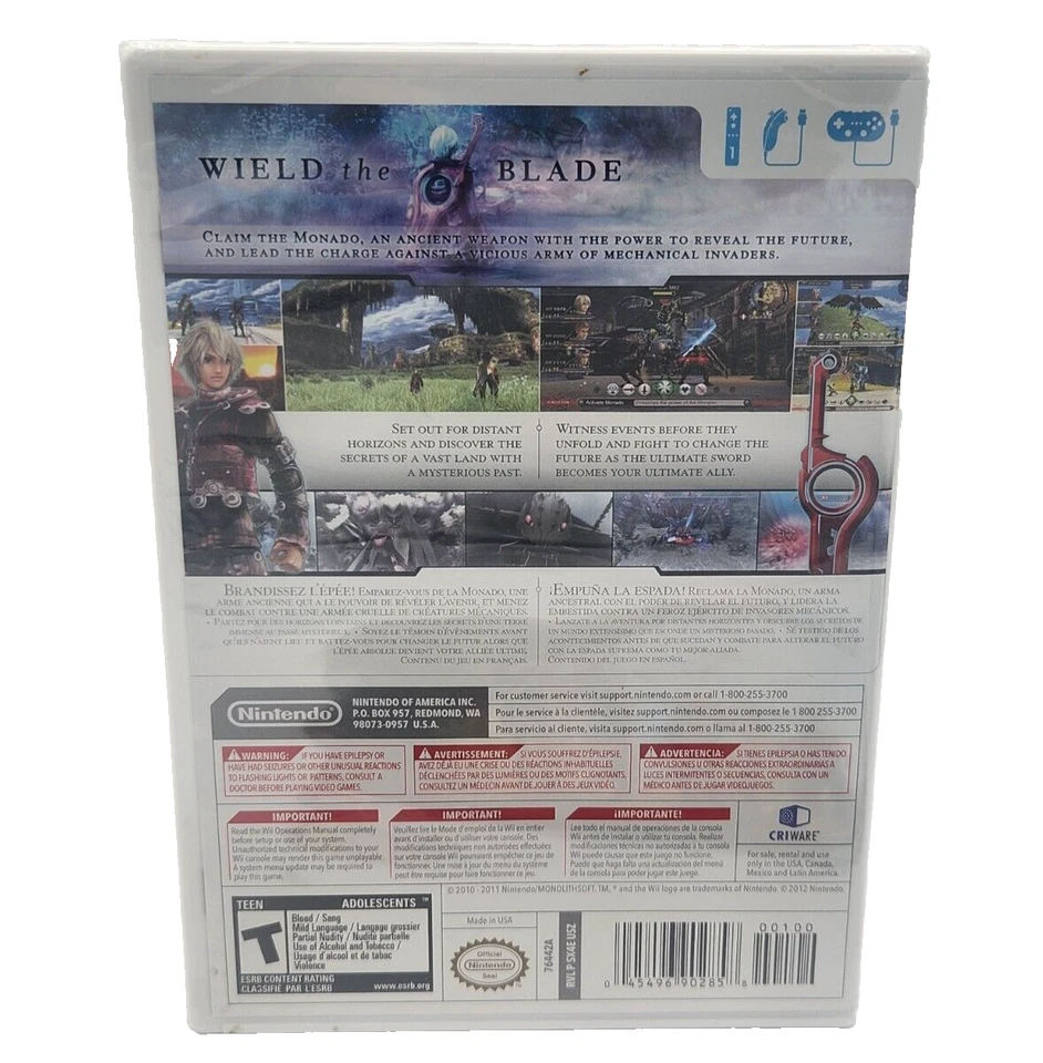 Xenoblade Chronicles & Art Book (Nintendo Wii, 2010) Brand New Sealed US Version - Image 3 of 4