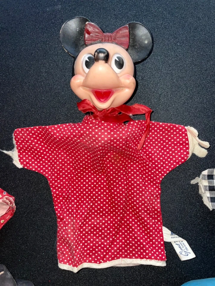 LOTE DE COLECCIÓN DE TÍTERES DE MANO DISNEY MICKEY & MINNIE MOUSE DONALD DUCK DILLY DALLY Foto 4 de 4