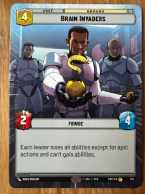 STAR WARS UNLIMITED TWILIGHT OF THE REPUBLIC HYPERSPACE RARE: BRAIN INVADERS