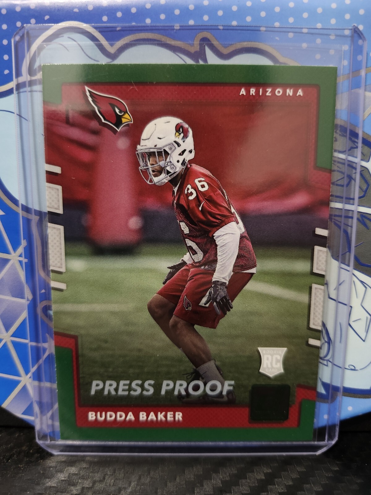 Budda Baker #399 Rookie RC Press Proof Green 2017 Panini Donruss