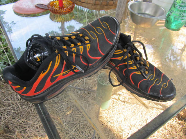 Nike Air Max 97 Plus OG Black Shock Orange Sneakers US Men 11.5 AH8144-002