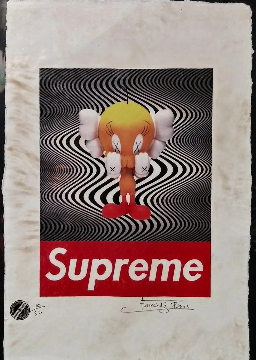 Tweety Bird, Supreme, KAWS, Limited Edition 22'x 15'x Signed