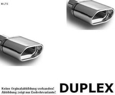 Ulter Duplex Sportauspuff 1 x 140x70 mm eingerollt rechts-links - Honda CRX Del 