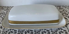 Centurion Covered Butter Dish  9414 Pure Gold Trim