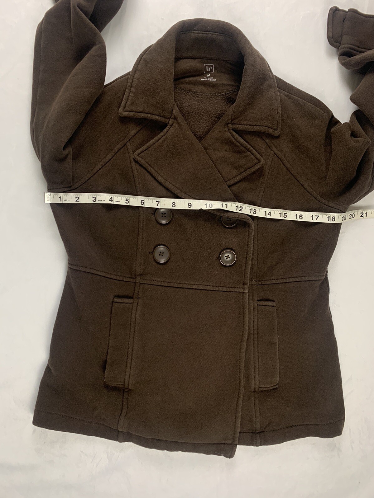 Gap Brown Jacket Womens M Medium Button - image 4