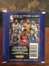 2020-21 Sticker And Card Collection Panini Factory Sealed Pack (1)  Brand New
