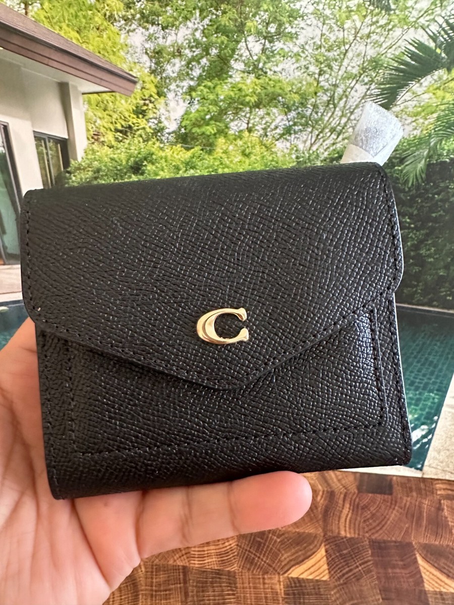 BN COACH Crossgrain Leather Wyn Small Wallet WOMEN PICK COLOR | eBay