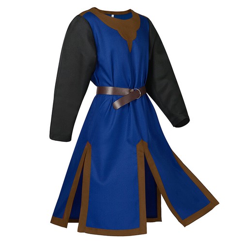 Halloween Men Medieval Knight Costume Tunic Viking Warrior Pirate Cosplay Suit - Picture 27 of 28