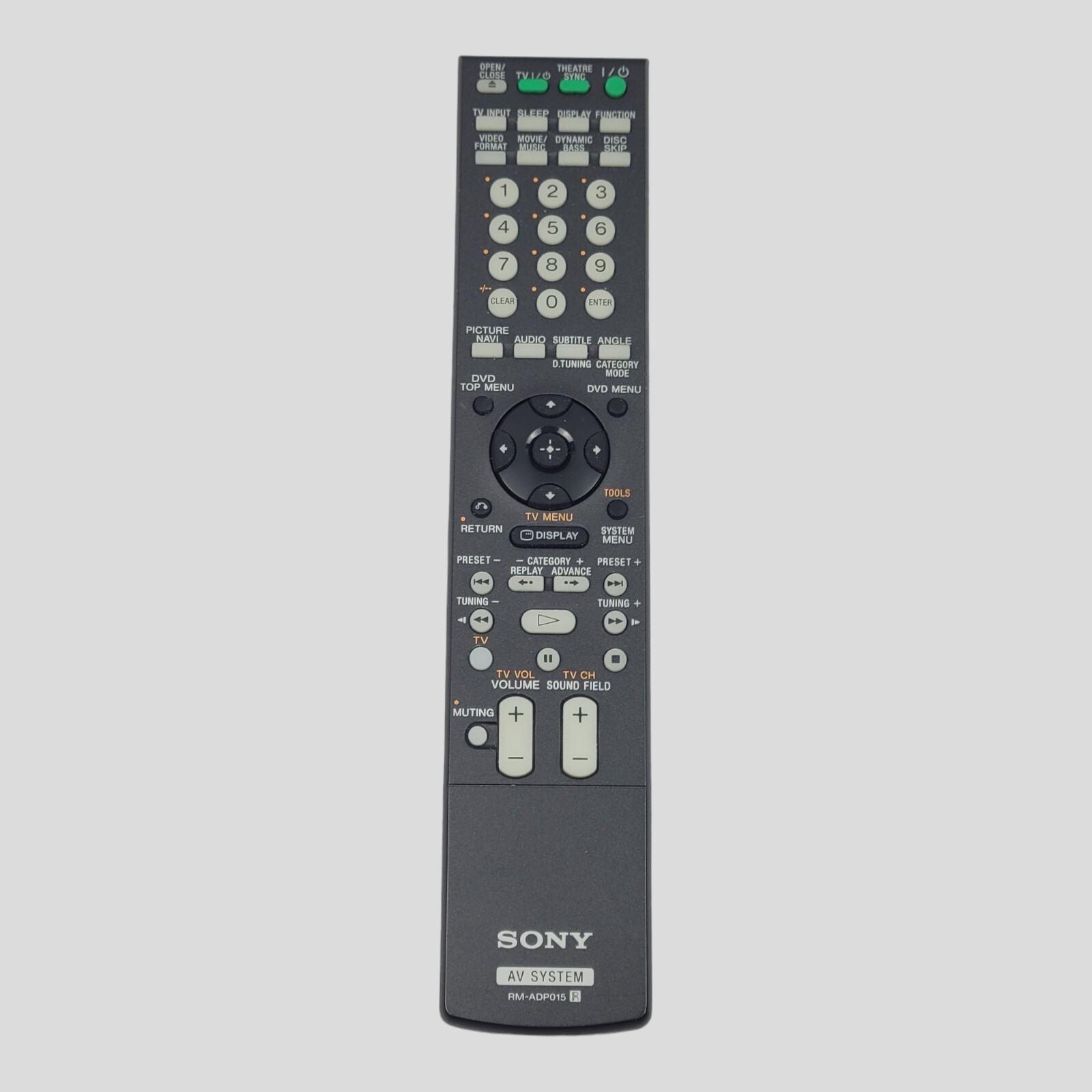 Sony RM-ADP015 OEM Remote Replacement for DAV-HDX500 Home Theater System  
