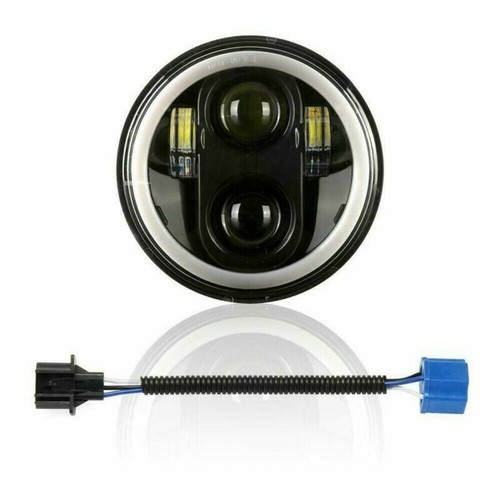 For 1960-65 GMC 1000 1500 2500 Series 5.75" LED Headlights Hi-Lo DRL Angel Eyes - Picture 11 of 12