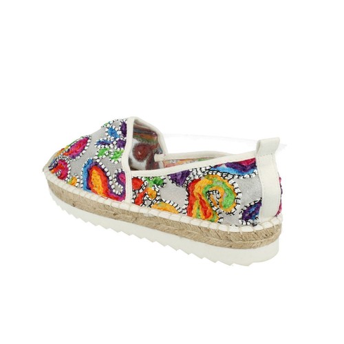 Ladies f80237 Mesh/Fabric Summer Espadrilles By Savannah Price SALE - Picture 7 of 9