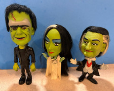 1964 The MUNSTERS Remco 3 Doll LOT HERMAN, LiLy, GRANDPA - Nice