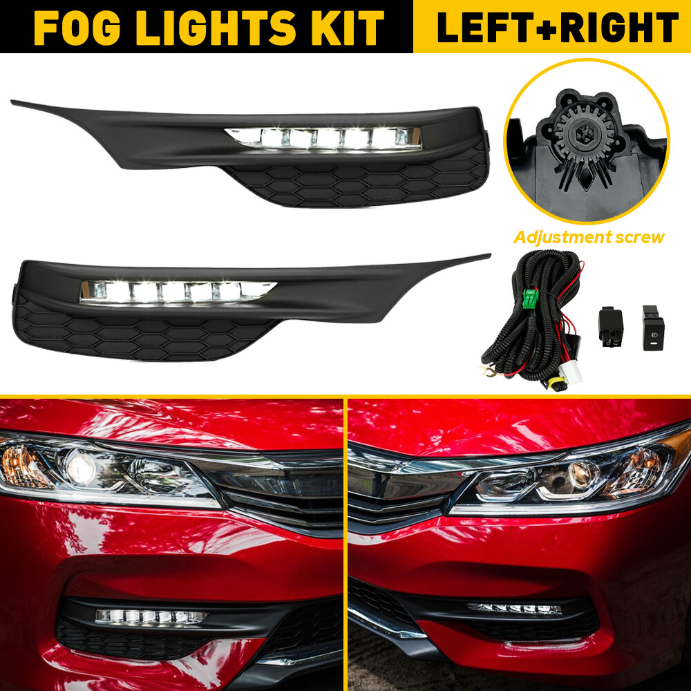 for+2016+2017+Honda+Accord+Sedan+4dr+LED+Fog+Lights+Bumper+Lamps+Wiring ...