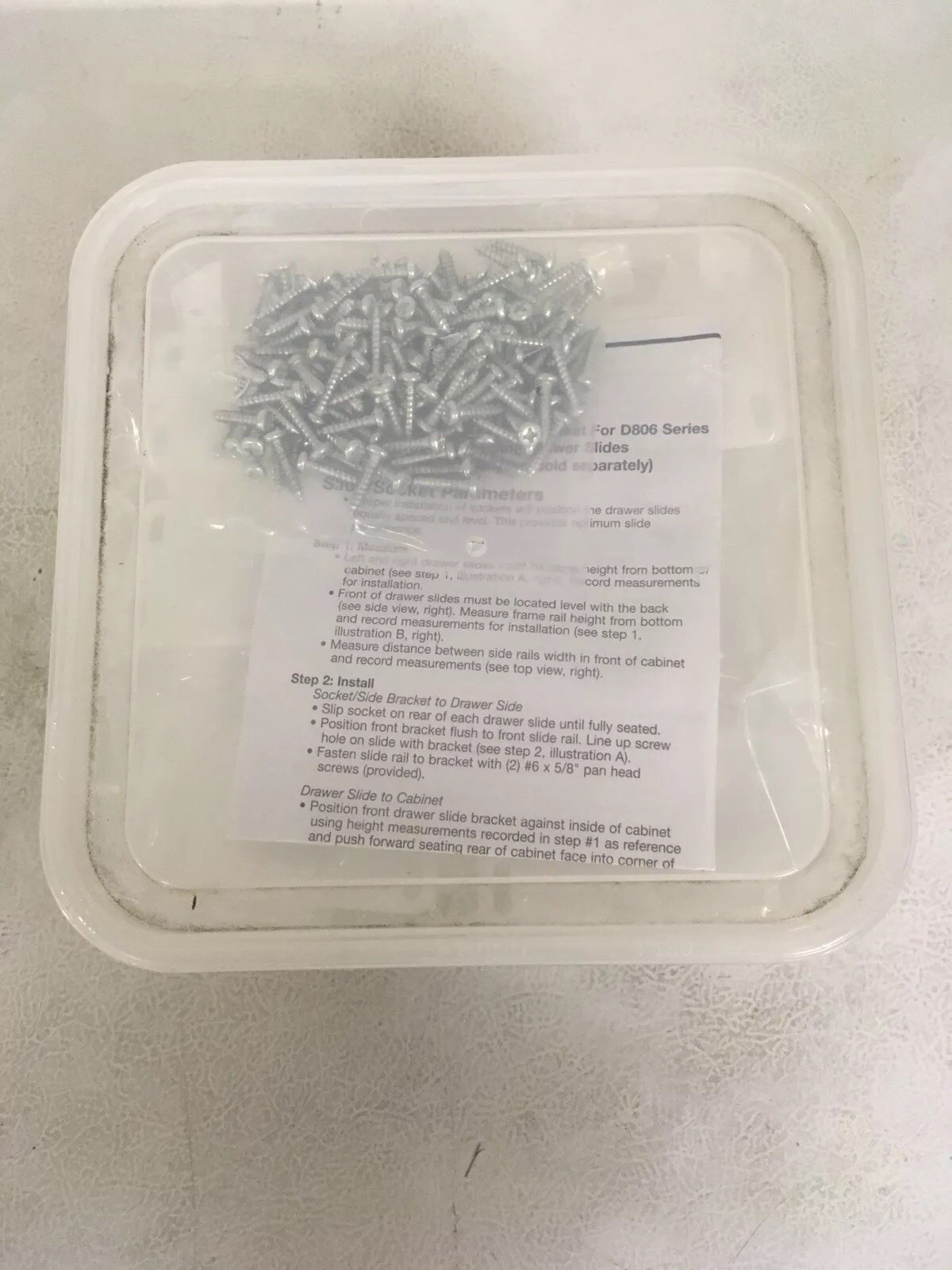 Brainerd D806SEVWB Drawer Slide Sockets for Ball Bearing Slides, Free