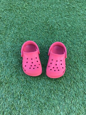 Crocs Kinder Baby Schuhe Sandalen Hausschuhe Rot Größe 23 / 24 