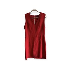 Mango Collection Gorgeous Vibrant Red Fitted Smart Office Dress Size 12 