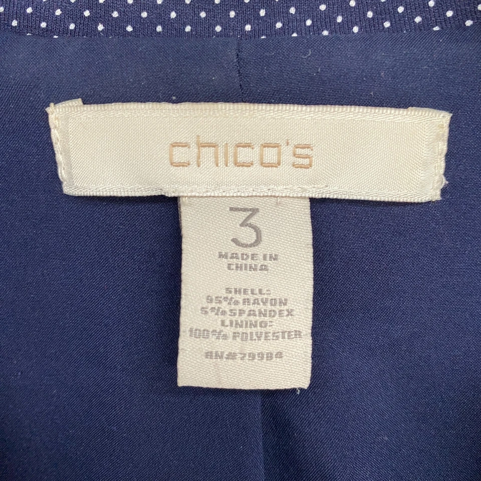 Chaqueta Blazer Chicos Mujer 3/XL Elastizada Tejida Chaqueta Lunares Offive Trabajo Foto 4 de 4