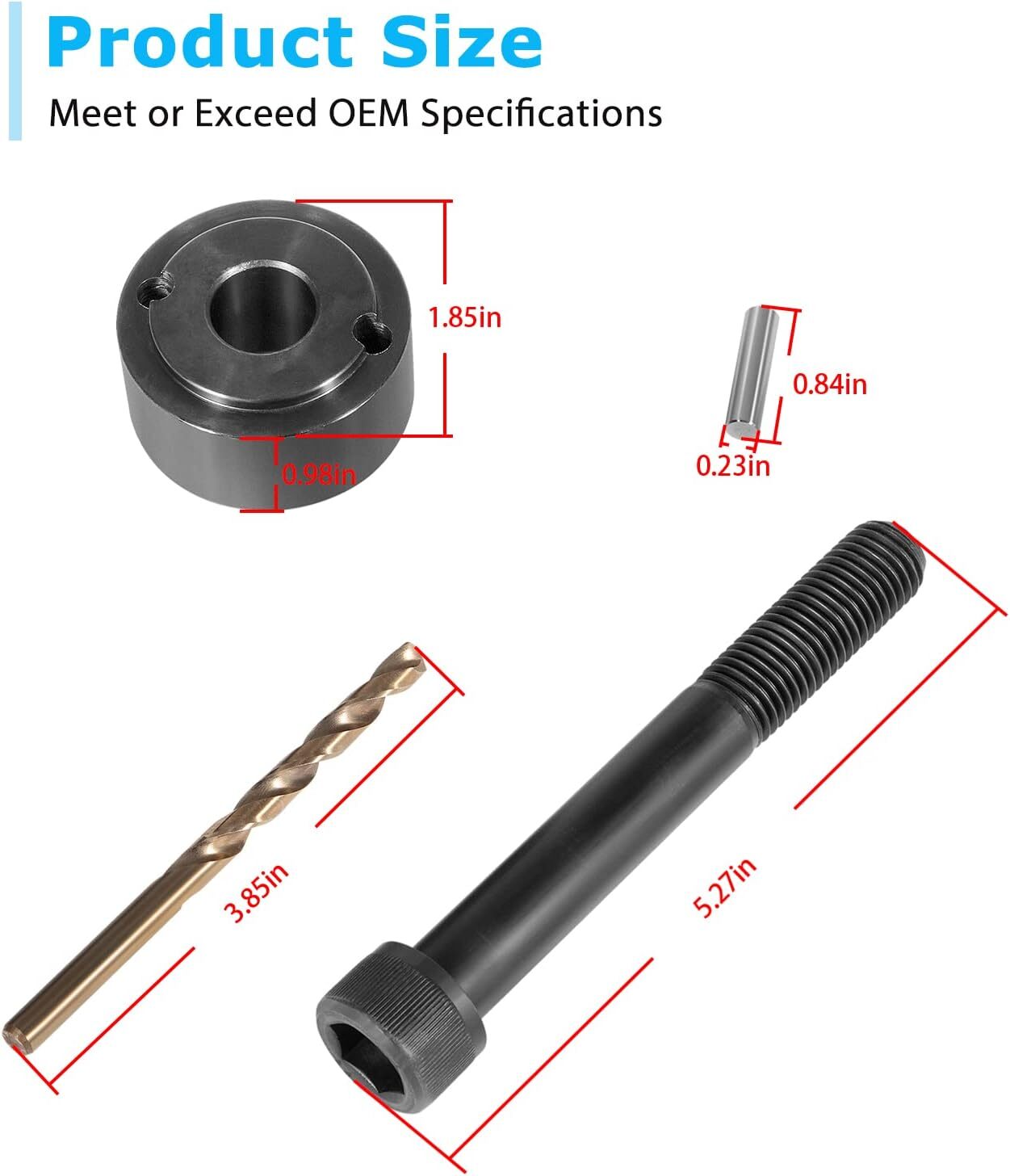 LS Crank Pin Kit LS1 LQ4 LS3 LSX Crankshaft Damper Drill Pinning