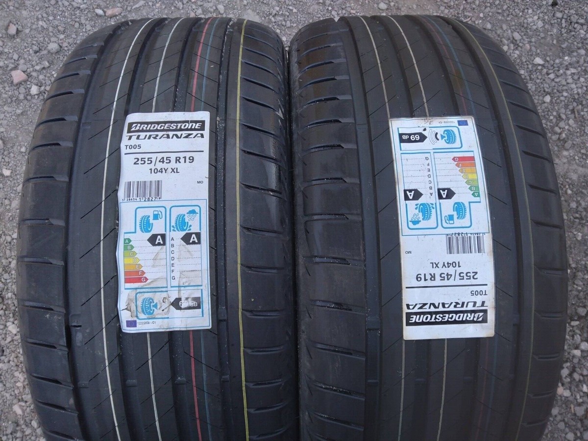 ブリヂストン TURANZA T005 255/45R19 104Y 製造年 【1224】 タイヤ溝