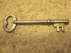 Antique vintage  L.M.Allen steel solid barrell skelton key — photo 2