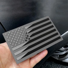 2pcs American US Flag Car Sticker Metal Emblem Badge Decal Body Trim Accessories