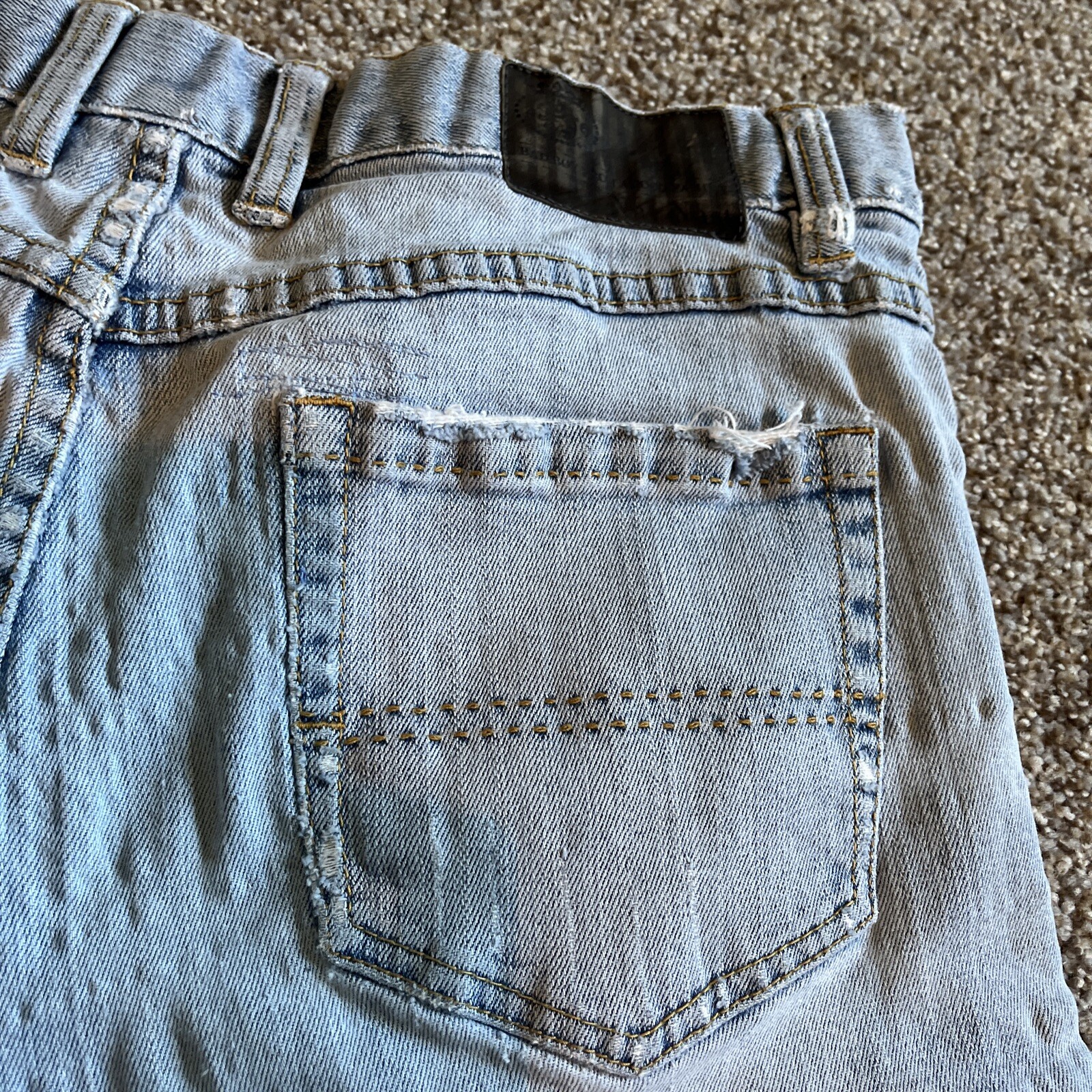 Nat Nast Men's Original Fit Stretch Denim Blue Jeans Size 36x34 Actual 34 X 28 - View 16