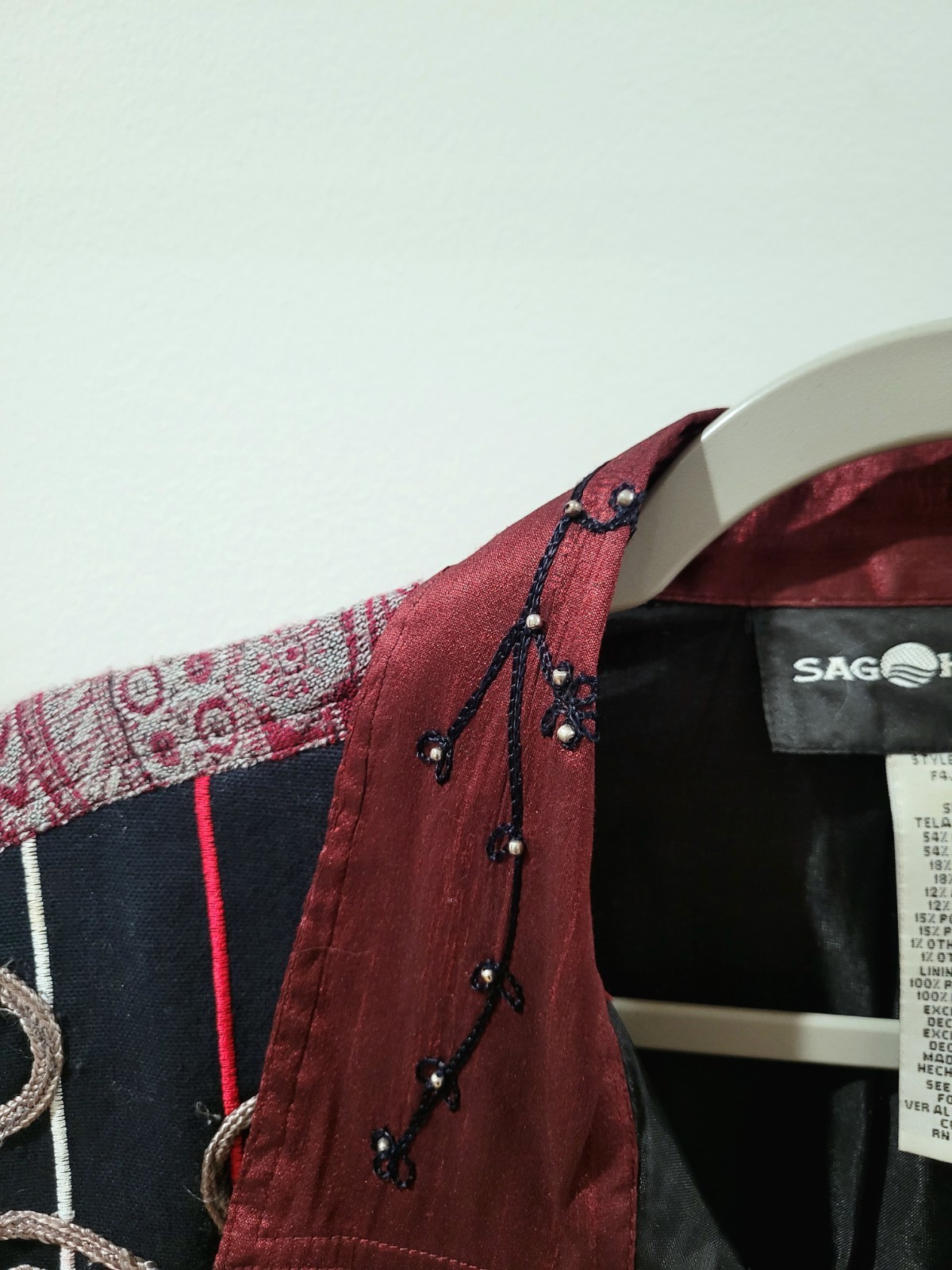 ARTSY Sag Harbor Abstract Patchwork Tapestry Blaz… - image 7