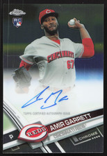 2017 Topps Baseball Chrome Amir Garrett Rookie Autographs #RA-AG RC Auto