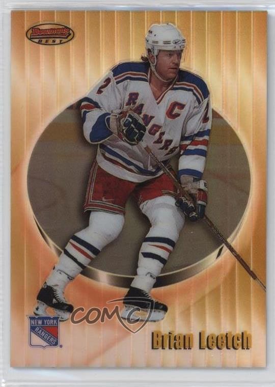 1998-99 Bowman's Best Refractor 202/400 Brian Leetch #25 HOF 0sm7