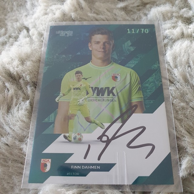 Finn Dahmen on card auto /70 - Ultimate Dropz - FC Augsburg - Fuggerstädter