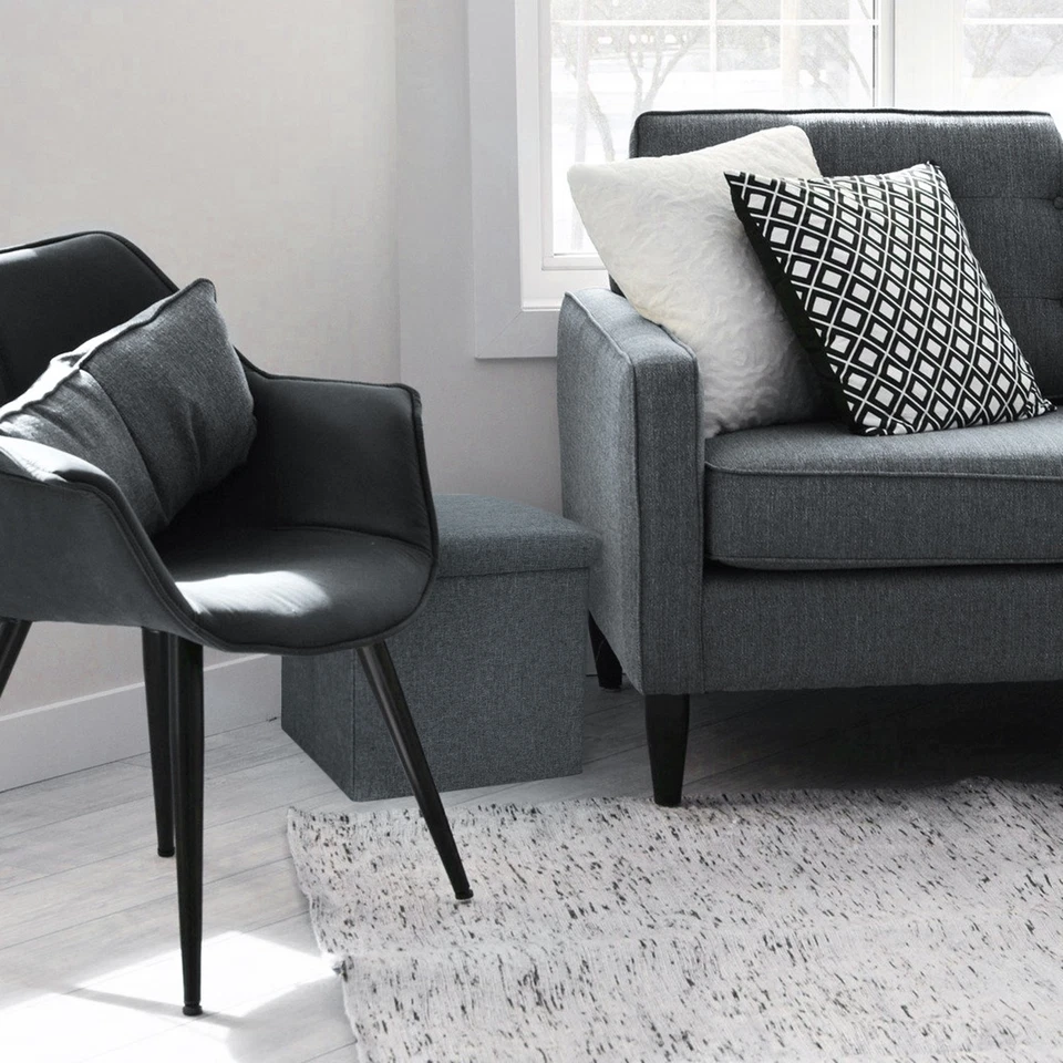 2x Faltbarer Hocker - Sitzhocker mit Stauraum - Aufbewahrungsbox- 40 L in blau - Bild 2 von 4