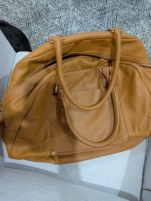 Samsonite Brown Leather Weekender Duffel